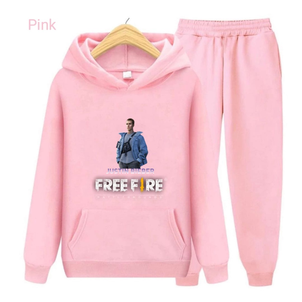 Hzl_outfit Setelan Sweater Hoodie Anak Laki Justin Free Fire/ Sweater Hoodie Setelan