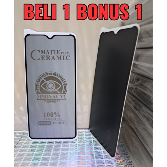 SAMSUNG A04S BELI 1 BONUS 1 TG ANTI GORES SPY PELINDUNG LAYAR HANDPHONE TEMPERED GLASS CERAMIC MATTE PRIVACY ANTI-SPY