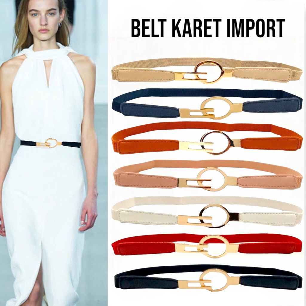 [SMARTGIRL] READYSTOCK TERMURAH KARET BELT / IKAT PINGGANG WANITA IMPORT 00291-00296