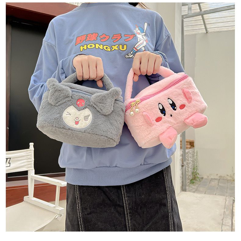 TAS TANGAN MELODY KIRBY KUROMI ALIEN POUCH MAKE UP KOSMETIK LITTLE GREEN MEN HAND BAG TOY STORY