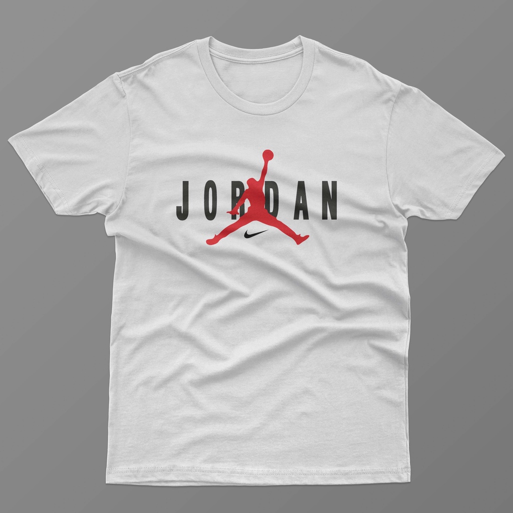 BAJU KAOS ANAK CEWE COWO MOTIF JORDAN Bahan Cotton Combed 30S