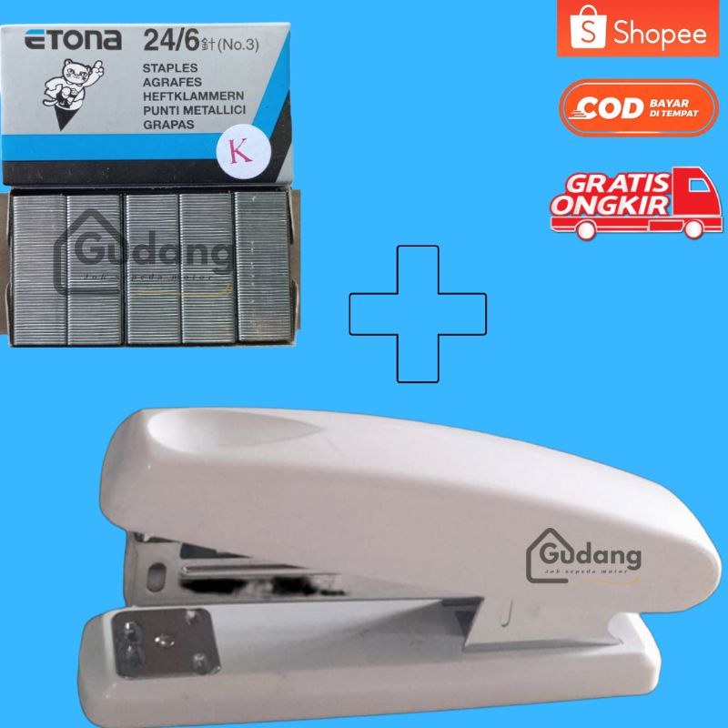 

Isi staples/refill staples/stapler/jepretan/etona No.3 24/6-1M/KOTAK KECIL/hekter