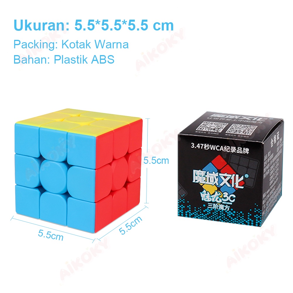 Aikoky Rubik 3x3/Magic Cube Magnetic/Speed Cube/MoYu Meilong 3x3