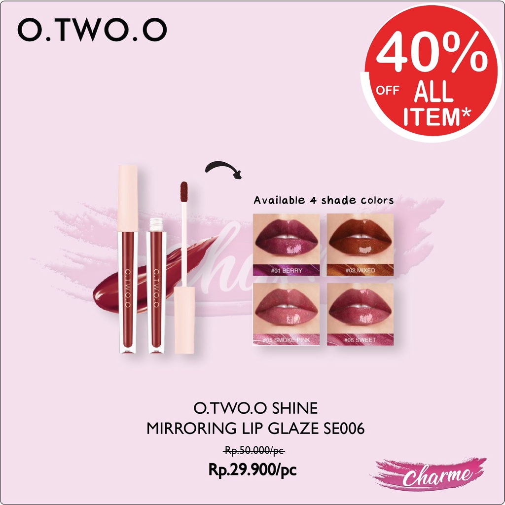 (READY &amp; ORI) O.TWO.O Otwoo Shine Mirroring Lip Glaze SE006