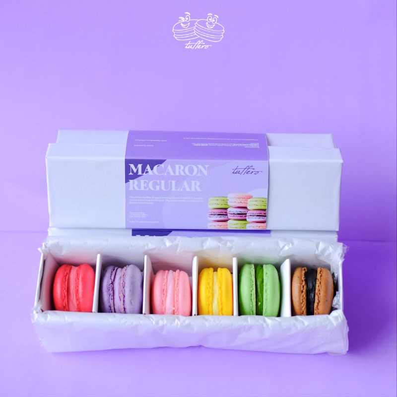 MACARON BESAR REGULER SPECIAL 1 BOX ISI 6 TEPUNG ALMOND ASLI