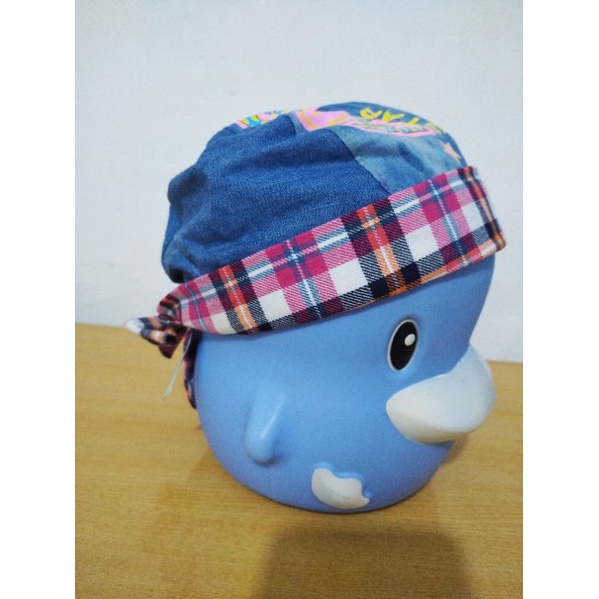 TOPI PET BAYI ANAK LAKI 6 BULAN sd 1 TAHUN BLUDRU LEMBUT