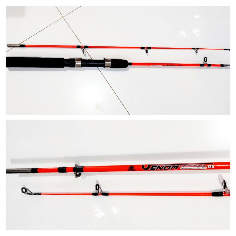 Joran SWAN VENOM Fiber solid panjang 135cm 5-20lb