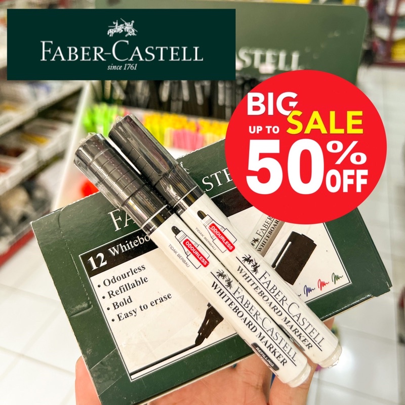 Spidol whiteboard marker faber castell