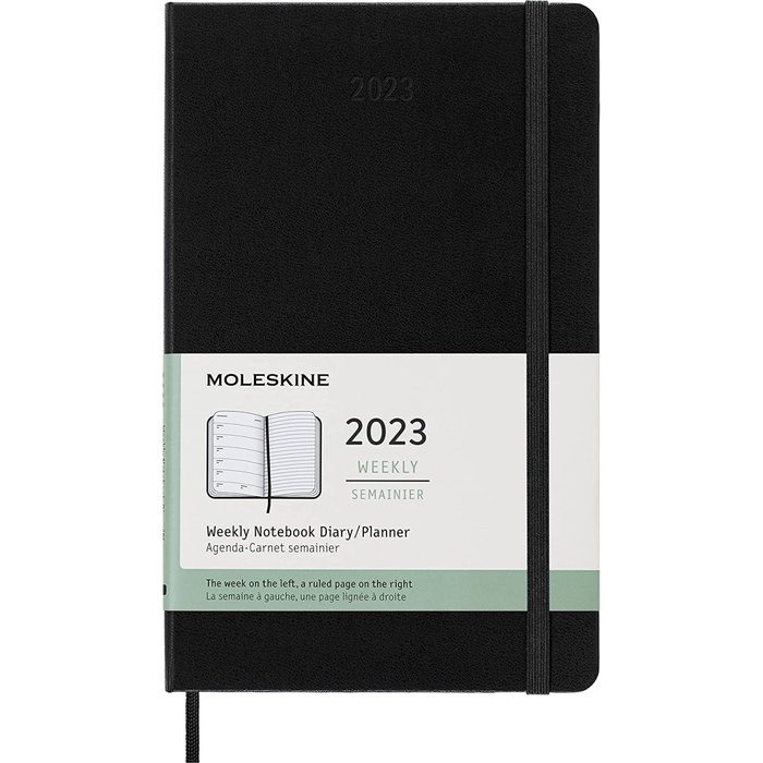 

Agenda Moleskine 2023 - Hard Cover Weekly Large - Agenda Journal Planner Book