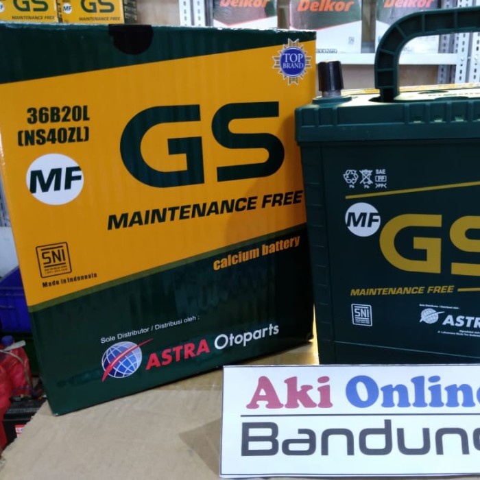 Part Mobil Aki Mobil Ns40Zl Gs Mf Astra Toyota Agya