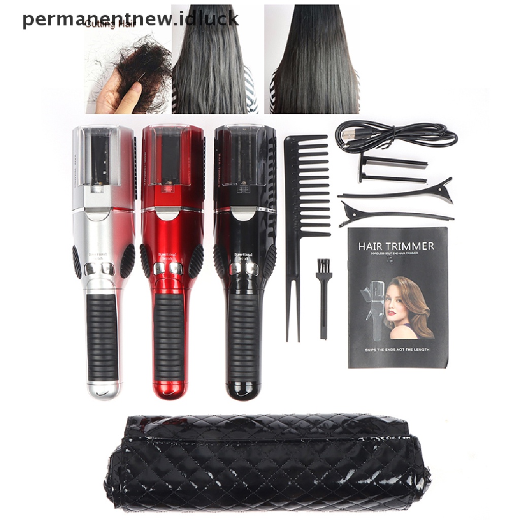 [luckypermanentnew] Split Ends Hair Trimmer Styling Alat Pemotong Rambut Shaper Cukur Rambut Dengan Sisir [ID]