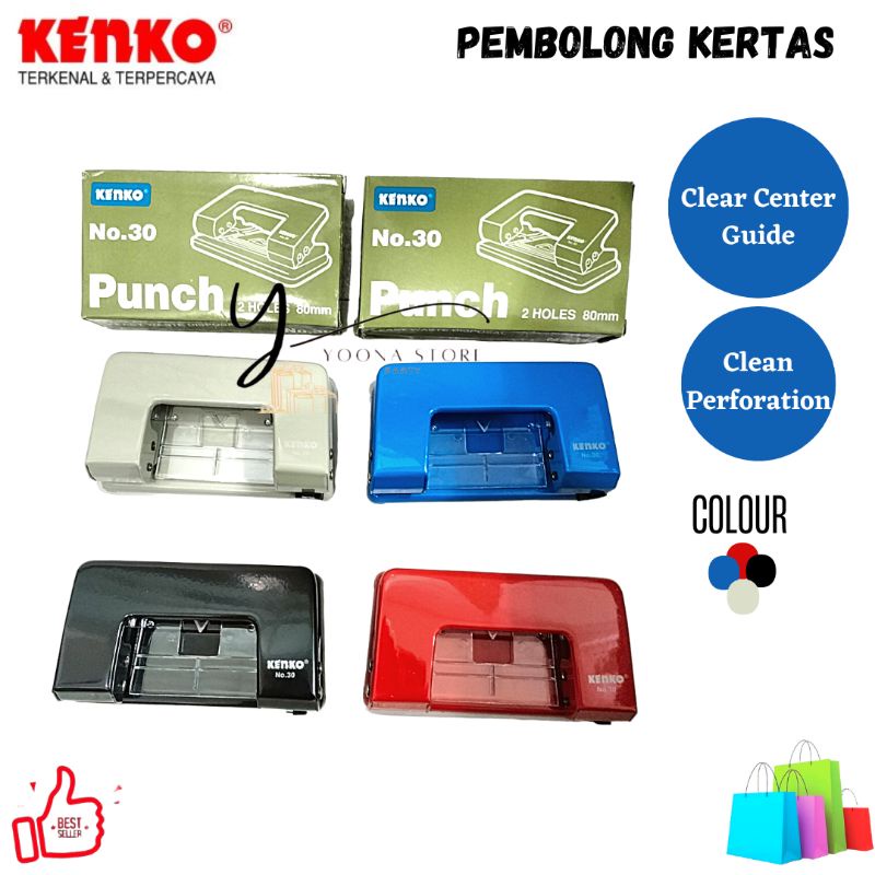 

PEMBOLONG KERTAS /KENKO PUNCH NO.30 / PELUBANG KERTAS-PCS