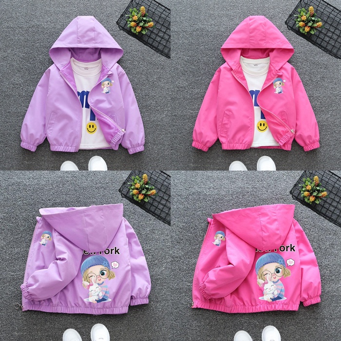 Jaket Hodie Anak Perempuan Import 1 - 13 Tahun