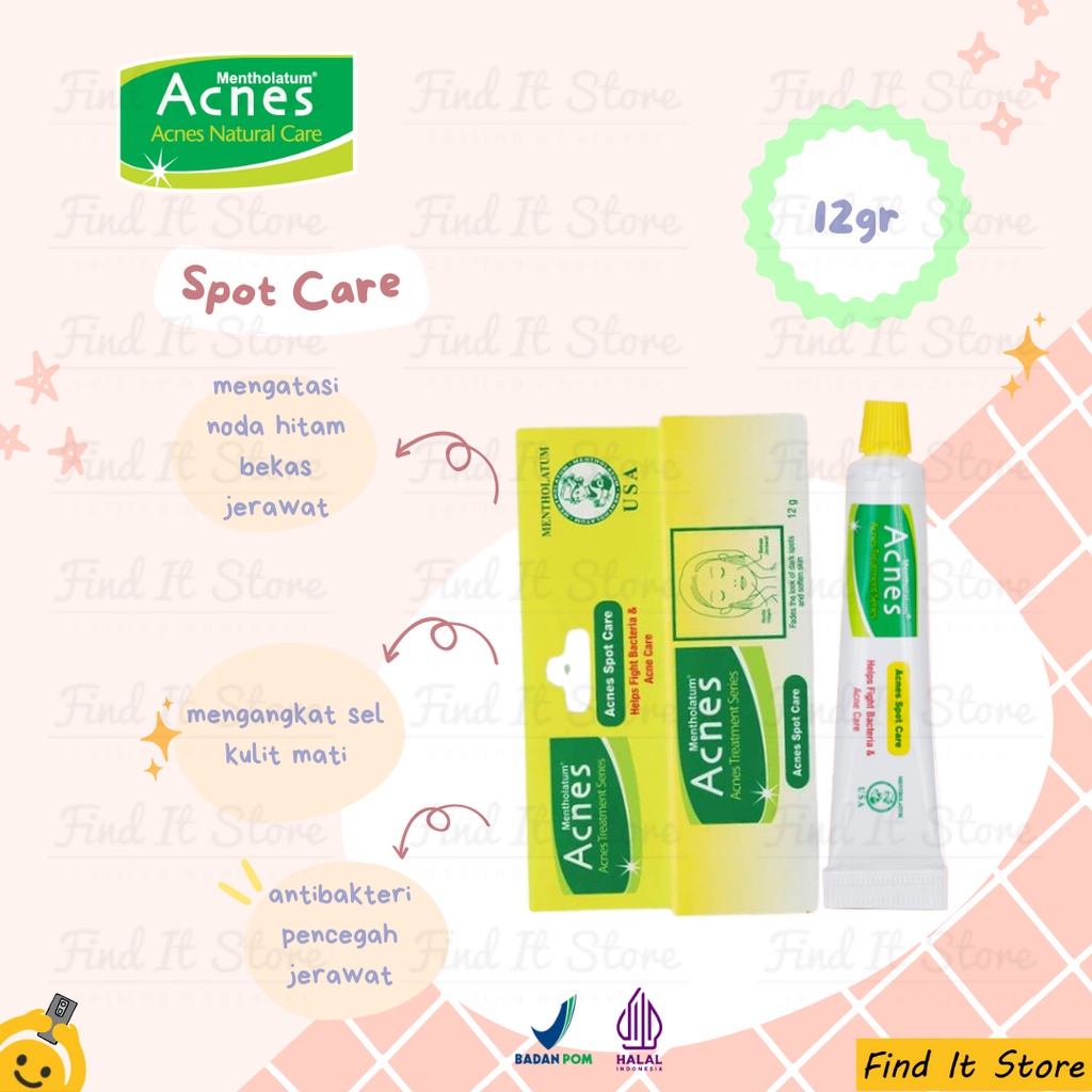 Acnes Treatment Series - Natural Care | Toner | Milk Cleanser | Powder Lotion | Cream | Sealing Gel | Spot Gel | skincare jerawat BPOM HALAL