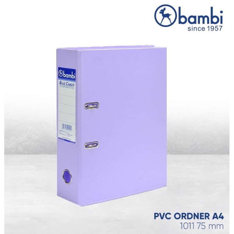 

Bambi Ordner PVC Lever Arch File A4 75mm - 1011 Pastel Purple