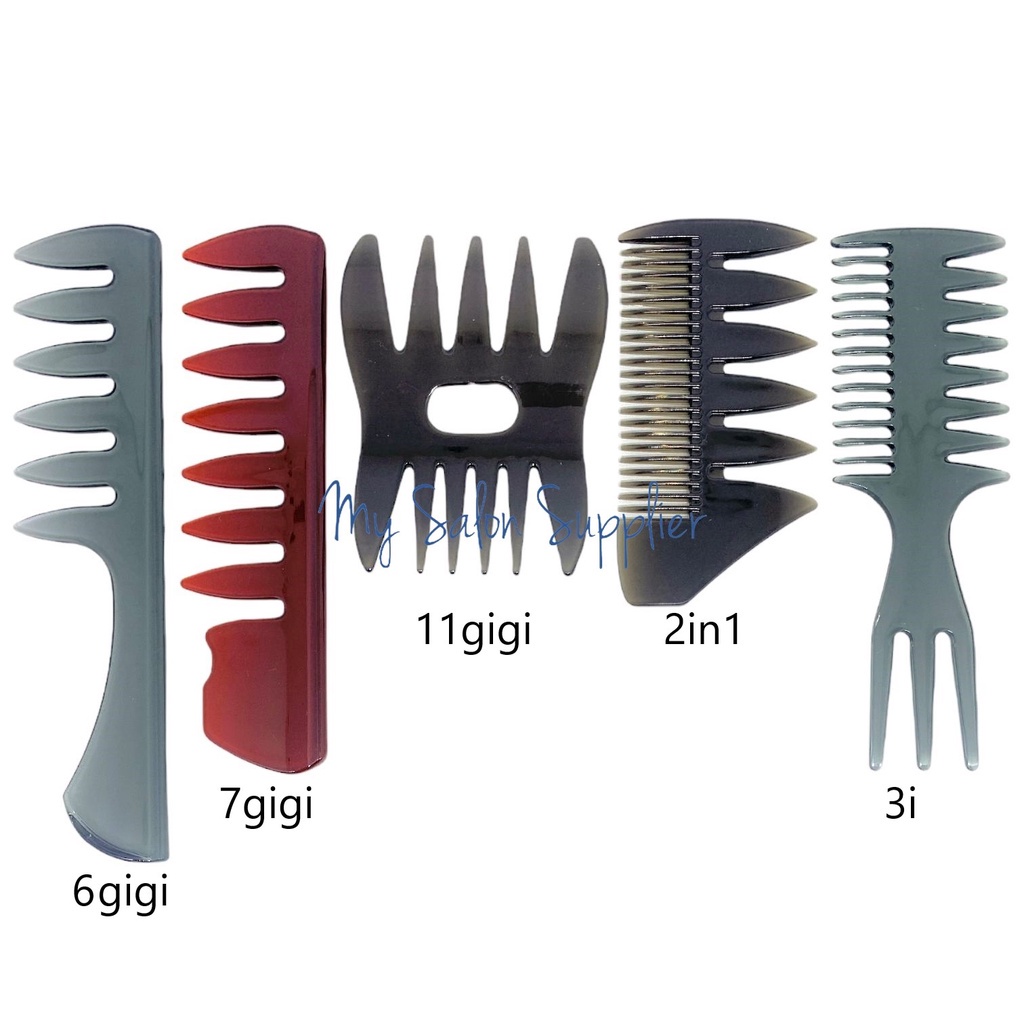 Sisir Barber Wide Teeth Mesh Comb 6 Gigi / 7 Gigi / 11 Gigi / 2in1 / 3in1