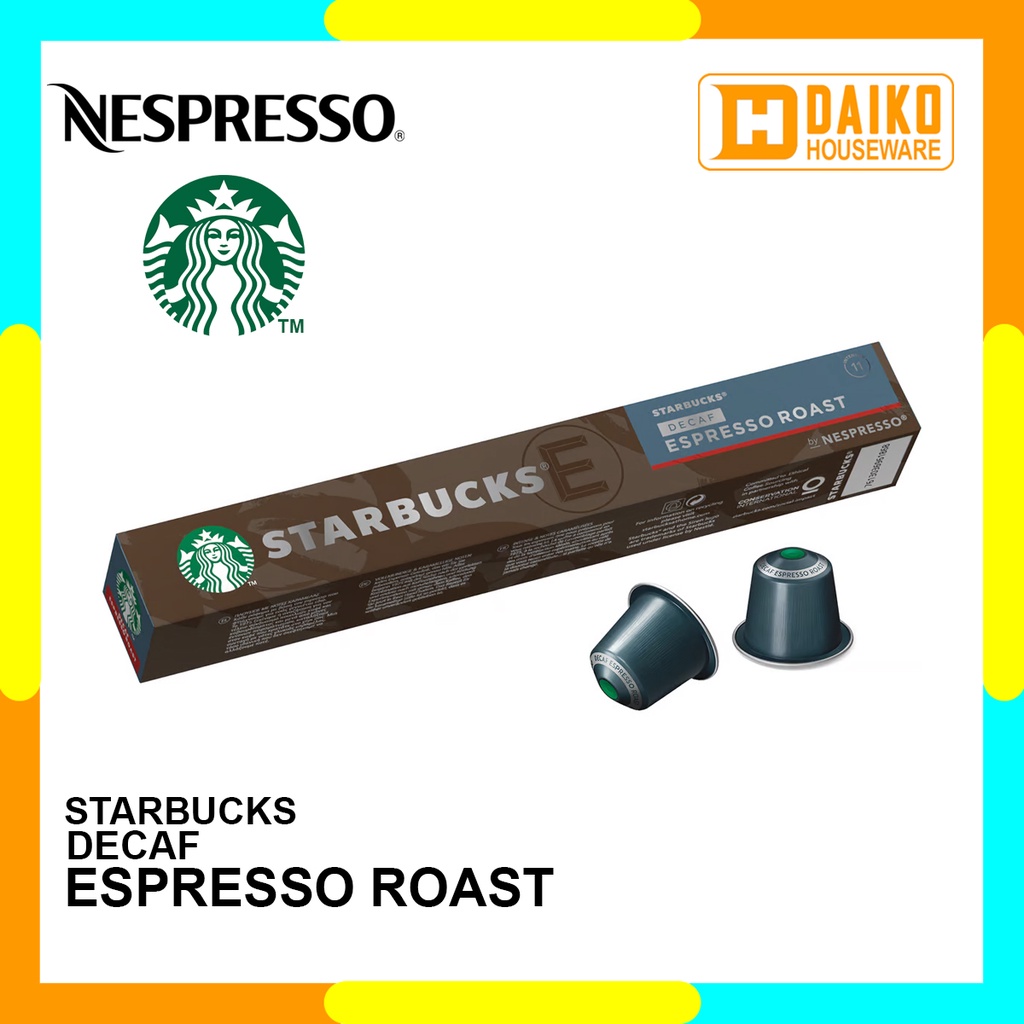 Starbucks Capsule By Nespresso Decaf Espresso Roast Coffee Capsules