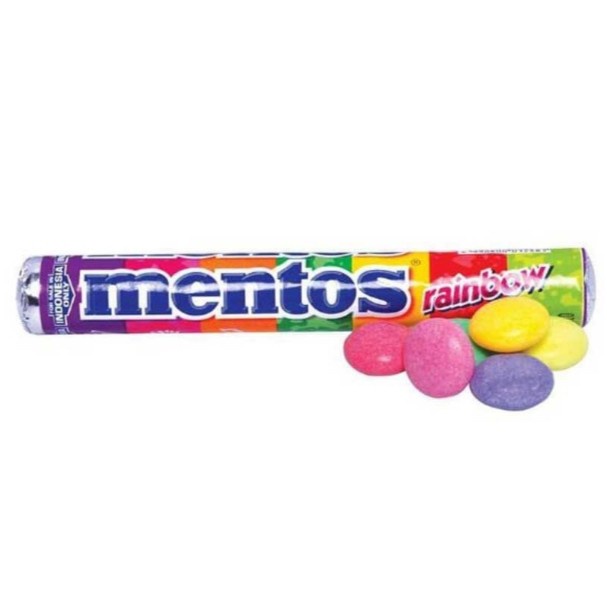 

Mentos permen rainbow roll 37 gr