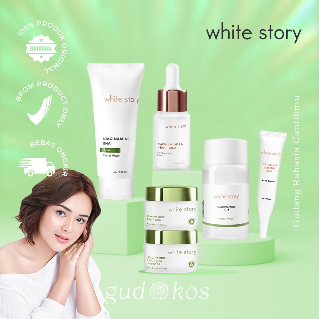 WHITE STORY Acne Soothing Series - Wajah Berjerawat &amp; Beruntusan