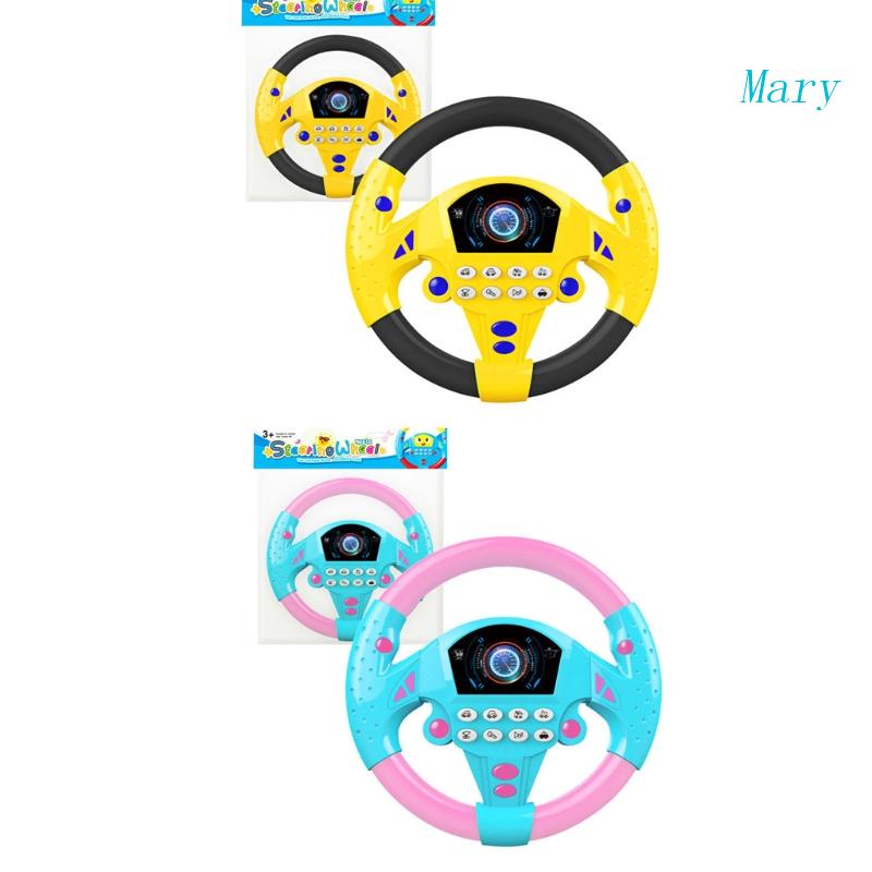 Mary Portable Driving Steering Wheel Copilot Mainan Simulasi Kontrol Mengemudi