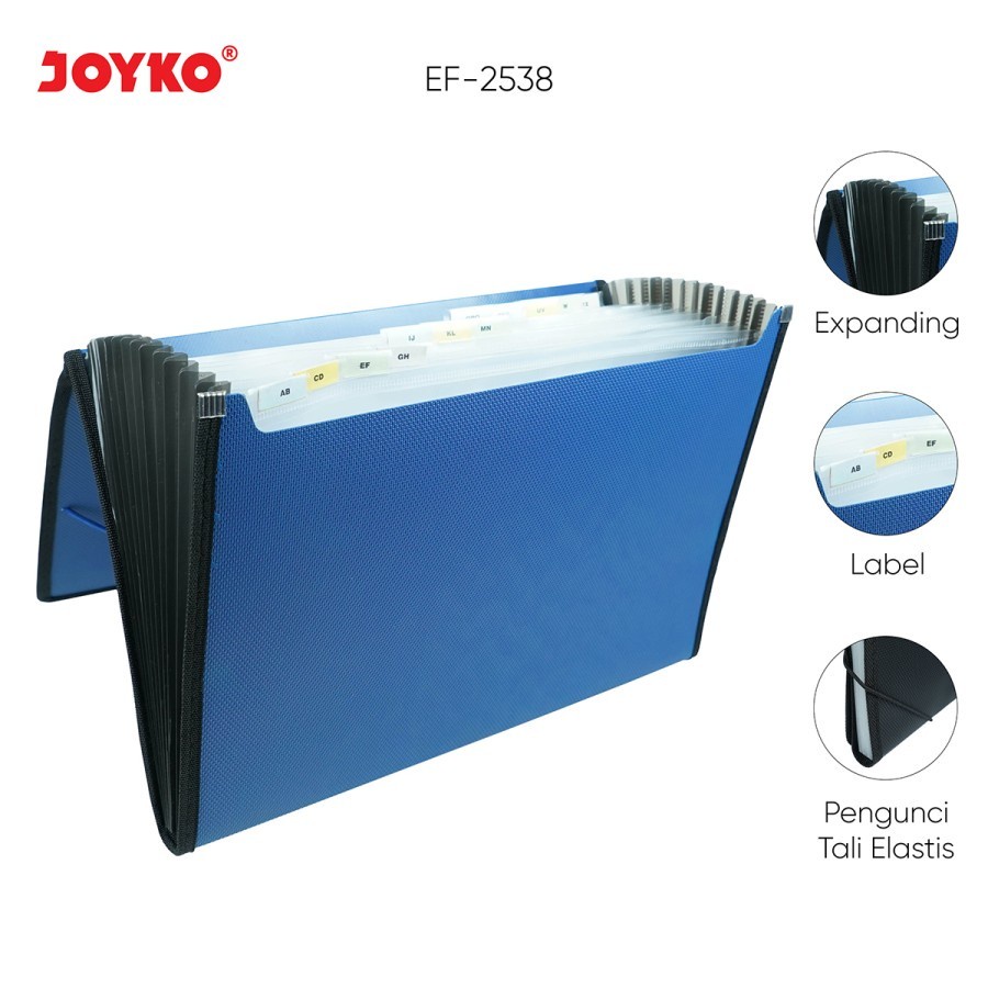 Expanding File Map Harmonika Joyko EF-2538 Folio F4 Tali 13 Pockets