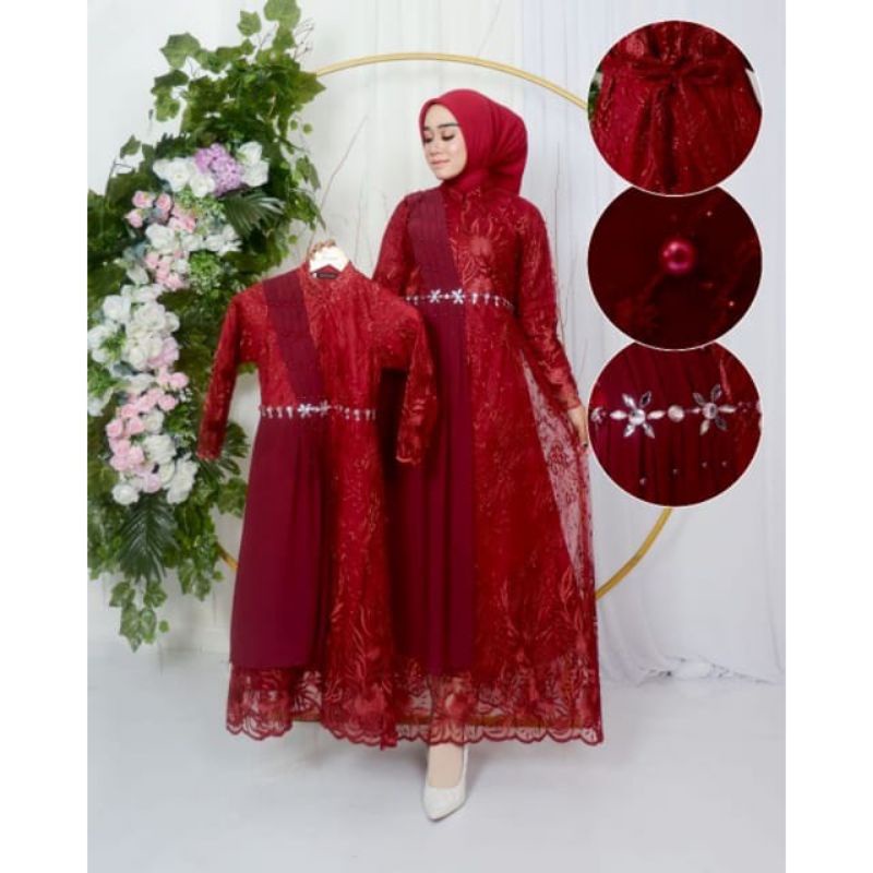 GAMIS COUPLE IBU DAN ANAK GAMIS PESTA GAMIS LEBARAN