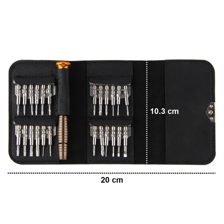 (UMU SUPPLIER) TAFFWARE OBENG SET REPARASI TORX SET 25 IN 1 IPHONE ANDROID GADGET HP