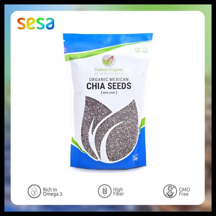 

FRANCIS ORGANIC BLACK CHIA SEED MEXICO 500 GR KODE 497