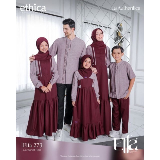 SARIMBIT BAJU LEBARAN 2023 ELFA 273 CARBANET RED/AYUMI 357/KAHFI 248/AYUMI KIDS 29/KAHFI KIDS 178