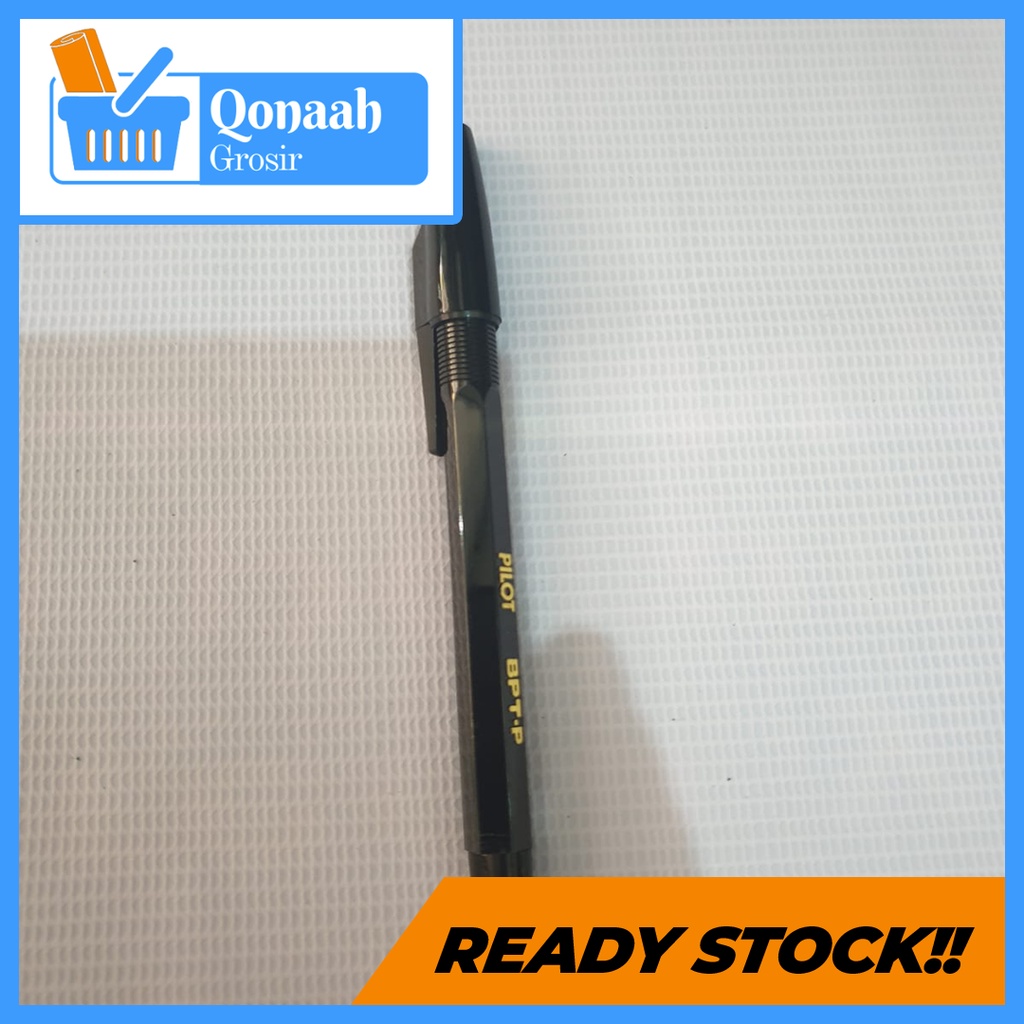 

Bolpen Stainles Tip Ball Point Pen PILOT BPT-P Warna Hitam