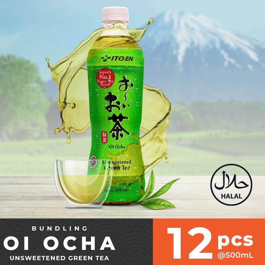 

➯ ITO EN Oi Ocha Unsweetened Green Tea 500 ml @12 pcs - Teh Hijau ●