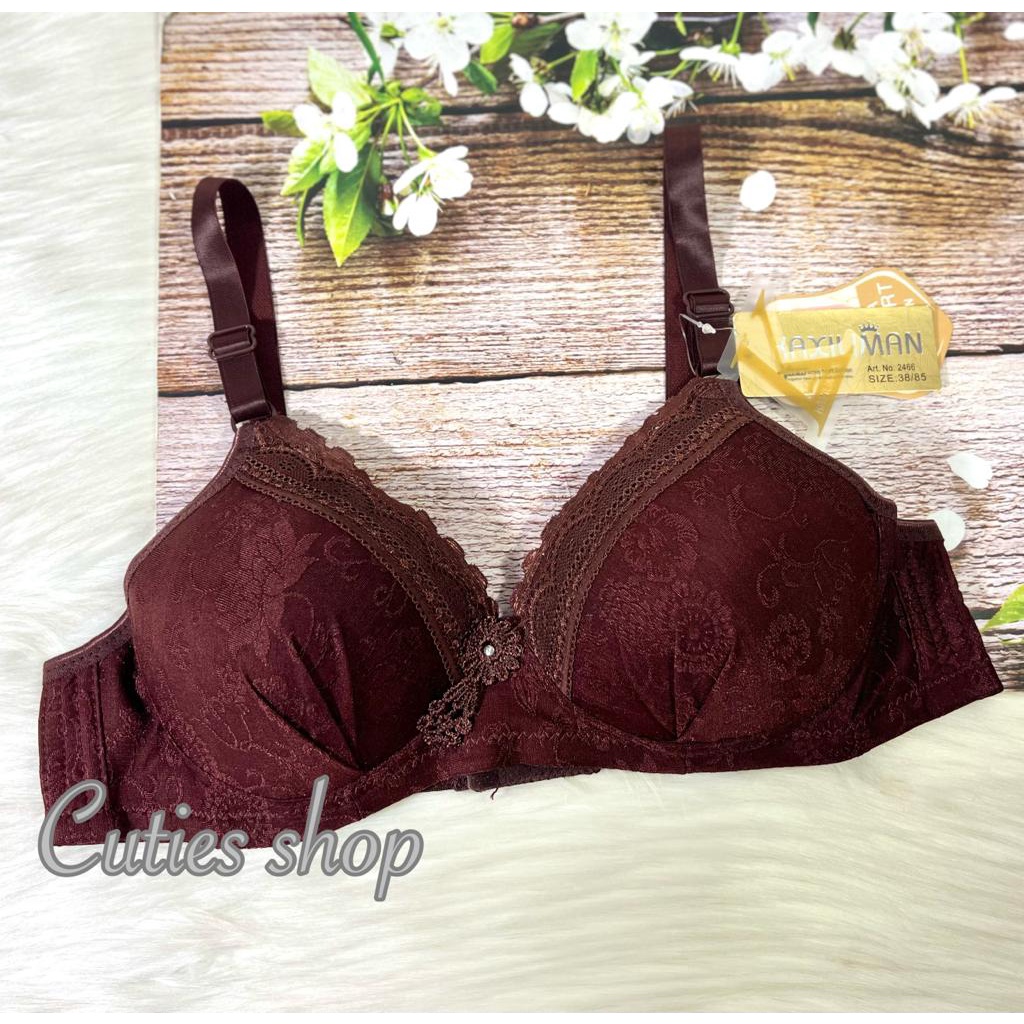 BRA RENDA MOTIF EMBOSS CUP B BESAR , SIZE 38 -44