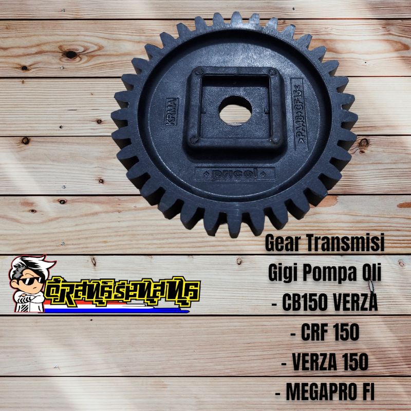 gigi pompa oli gear transmisi cb150 verza crf 150 mega pro fi KRM original