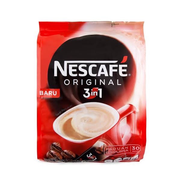

Terlaris ✨ - Kopi Nescafe Original 3 IN 1 Instan pack isi 30 sachet kopi kemasan 2.1.23