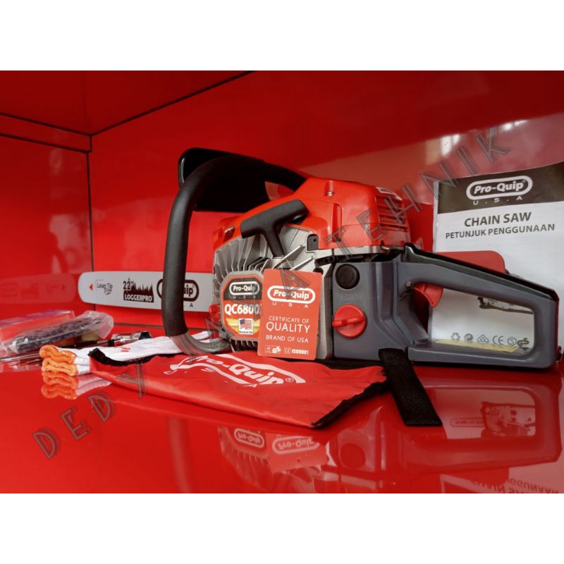 Chainsaw / Gergaji potong belah kayu QC6800 Pro Quip Bar 22"