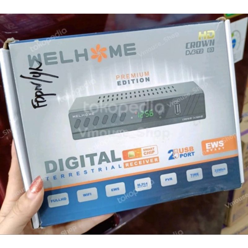 STB WELHOME DVB T2 - SET TOP BOX WELHOME - WELHOME STB - SETOBOX MURAH - BOX TV DIGITAL - STB MURAH