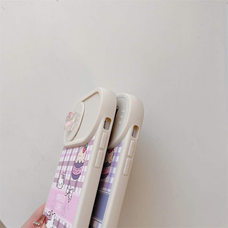 Kartun Kuromi Dan Kitty Case Pelindung Kamera Push-pull Anti-drop Untuk iPhone 14pro max Kamera Pelindung11 12 13 Pro max