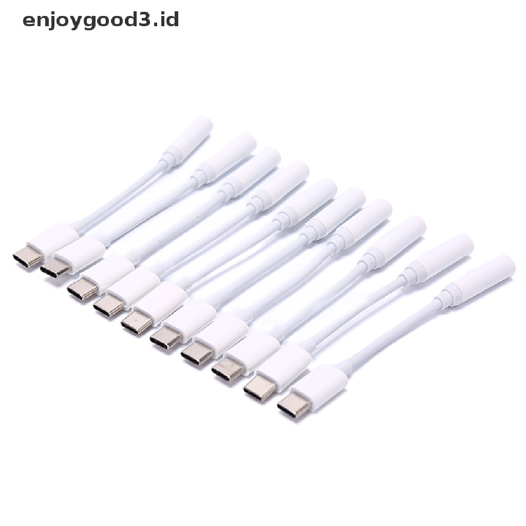 [Rready Stock] Adaptor Kabel Earphone Tipe-C Ke 3.5mm Tipe C Male To 3.5 AUX Audio Female Jack (ID)