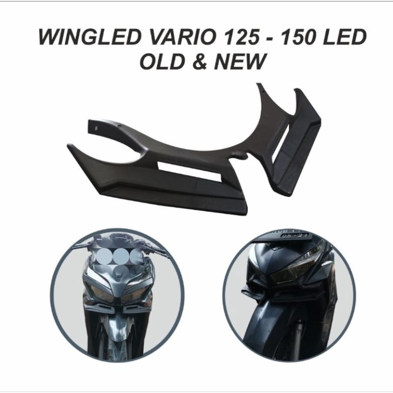 WINGLET VARIO 125 VARIO 150 LED OLD DAN NEW 2018-2022 KEYLESS CBS ISS BAHAN PLASTIK ANTI PECAH