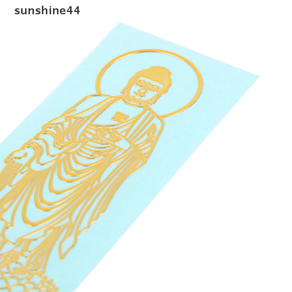 Sunshine Thailand Buddha Sembunyikan Wajah Dan Nana Stiker Metal Decal Untuk Hp Mobil Laptop Tablet Skateboard.