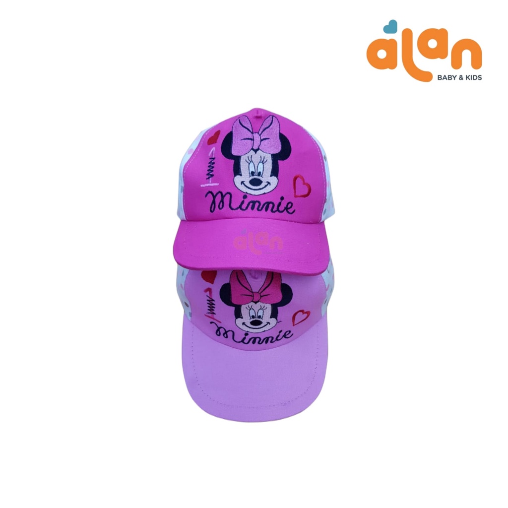 Topi Baby Minnie Bordir Karet Belakang ( TP-BMNIKB )