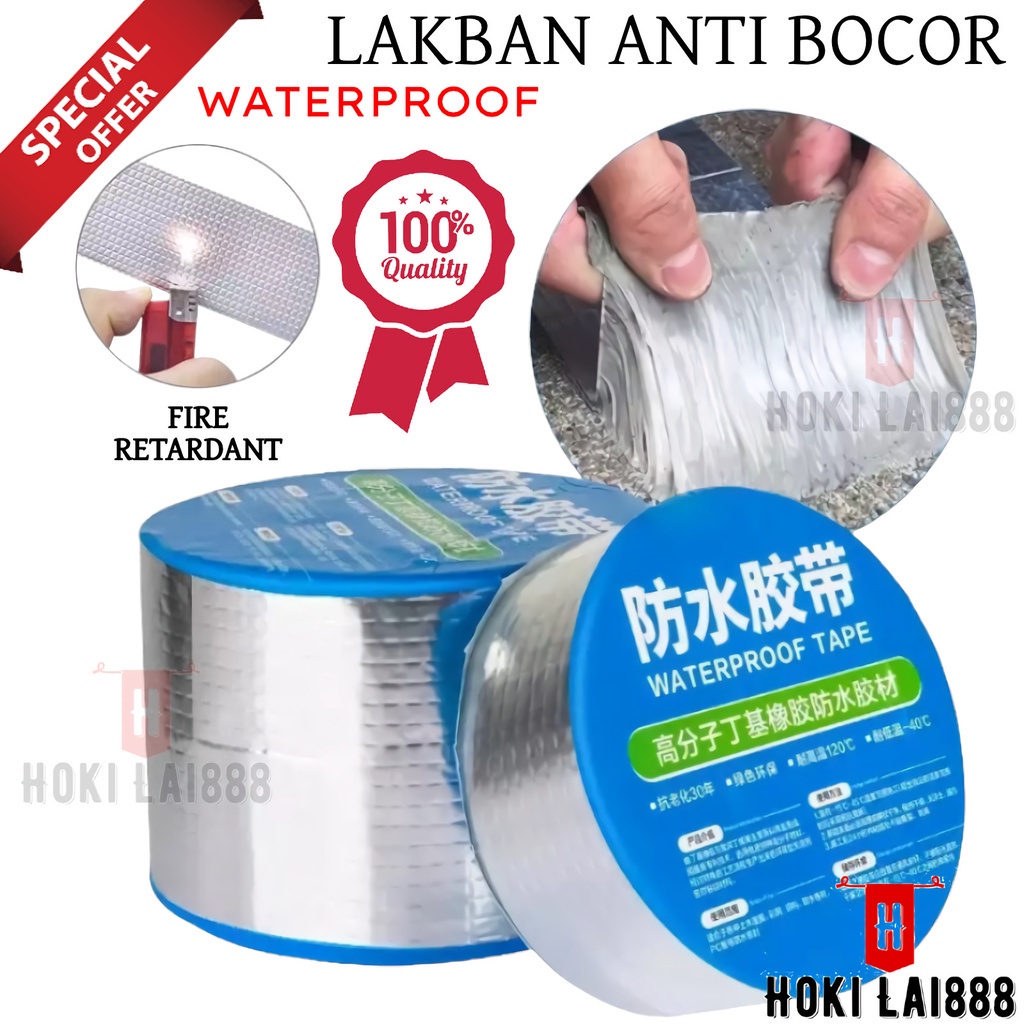 [HKL] LAKBAN ANTI BOCOR ALUMINIUM / ALUMINIUM TAPE WATERPROOF / TAPE ALUMINIUM 3 METER / ALUMINIUM TAPE 5 METER