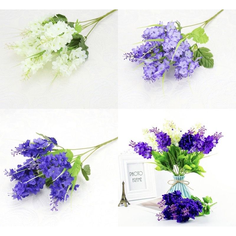 ( 5 Cabang) bunga lavender artificial bunga artificial bunga lavender palsu