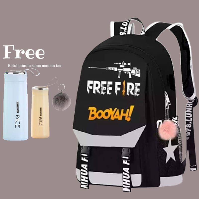 Tas Ransel anak Laki-laki/Ransel Anak Sekolah TK SD Free Botol Minum