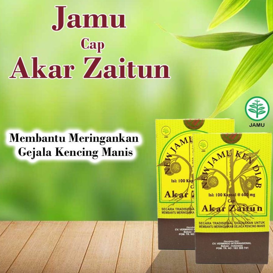 Jual Kapsul Akar Zaitun Jamu Kendiab 100 Kapsul Jamu Kencing Manis Obat