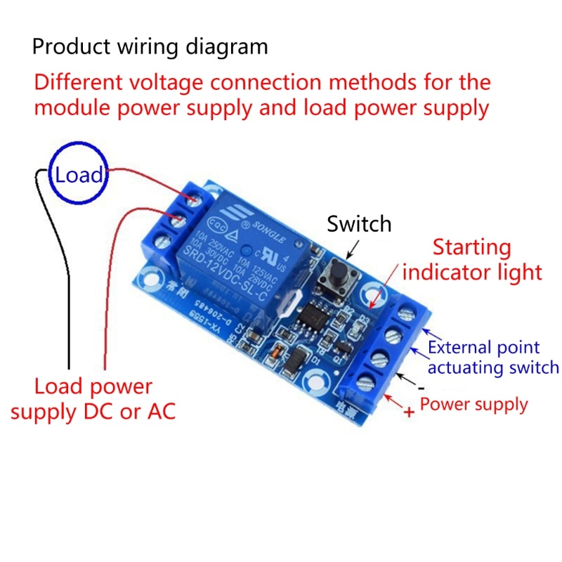 Zzz 12V Saklar Modifikasi Mobil Tombol Tunggal Start &amp; Stop Self-locking MCU-control