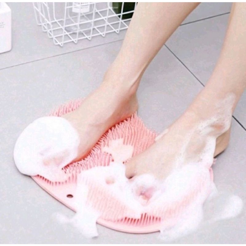 Lazy Bath Alat Sikat Mandi Punggung Gosok Kaki Anti Selip Silicone