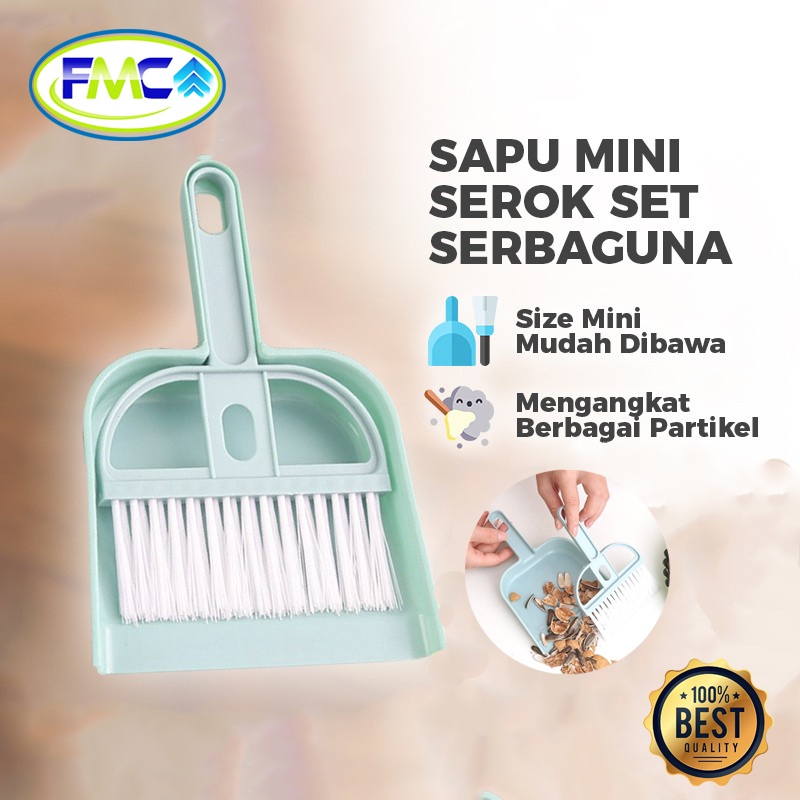 Sapu Pengki Set Mini Kecil Estetik Sapu Mobil Broom And Dustpan Sapu Meja Kerja Kecil Sapu serbaguna