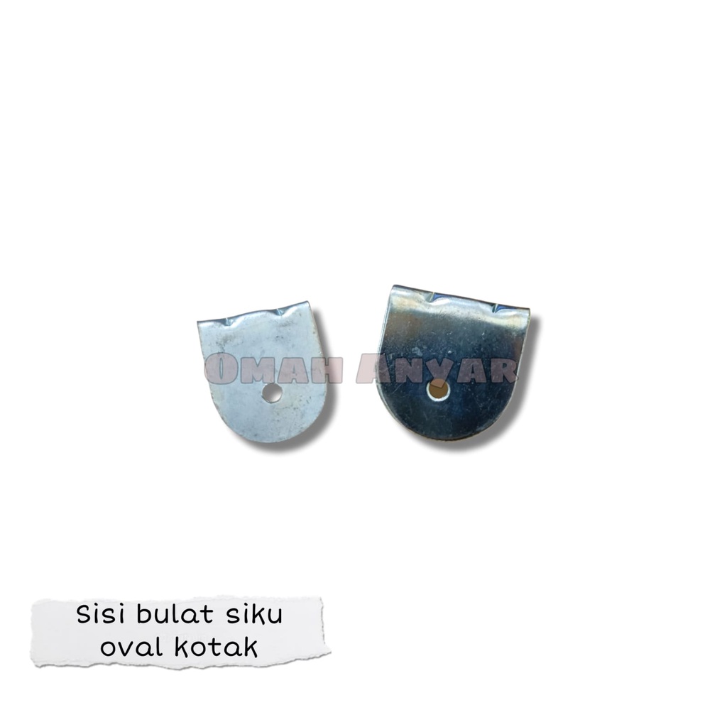 Plat Siku L Lemari Rak Oval Kotak