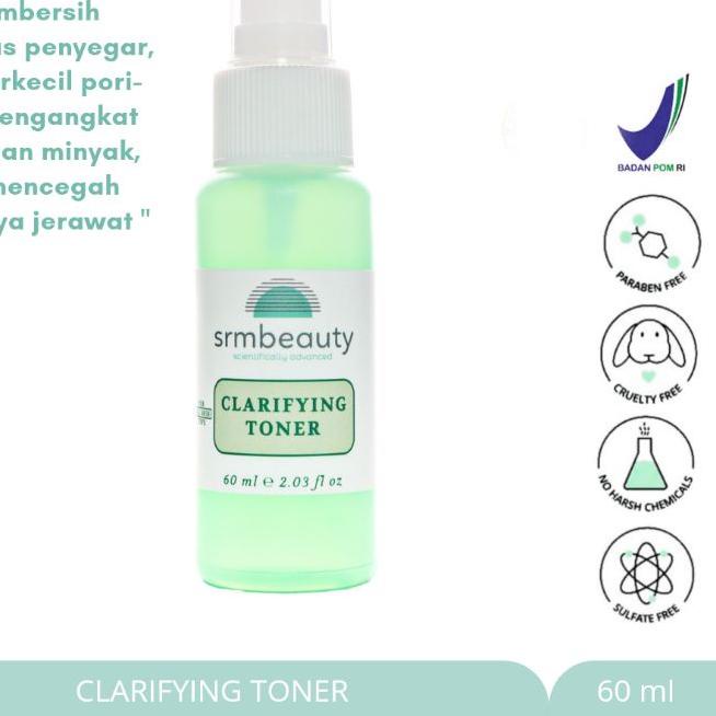 Discount | FG2 | BPOM - Srm Beauty Clarifying Toner | For Acne, Comedo & Flawless skin